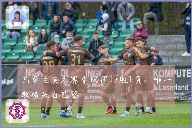 巴萨主场本赛季取得17胜1负，唯一败绩来自巴黎